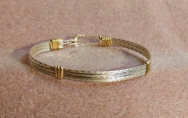 14K Gold-Filled/Sterling Silver Bangle