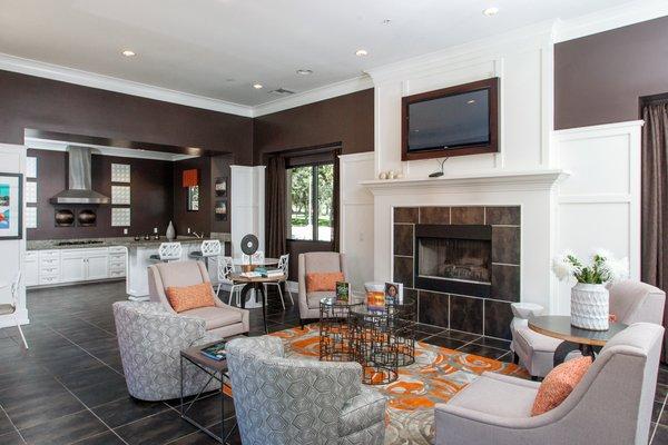 Recreation Room with Fireplace and Gourmet Kitchen