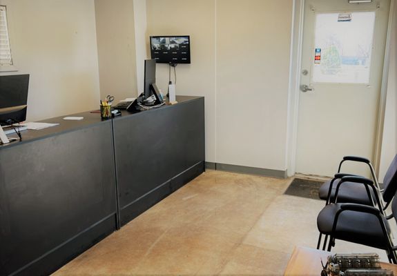 Clean and open waiting room/ office