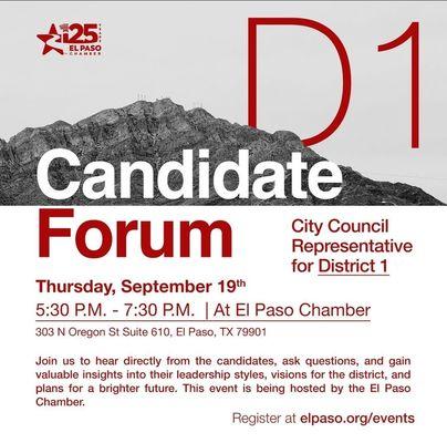 Sign up for the next candidate forum