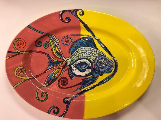 Finished fish plate.