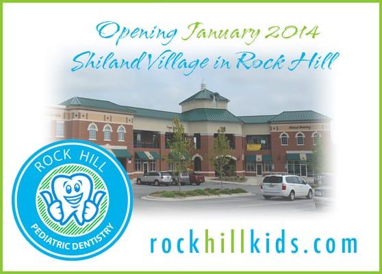 Rock Hill Pediatric Dentistry at Shiland Village in Rock will be open in January 2014