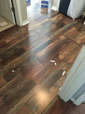 Vinyl plank flooring Installations