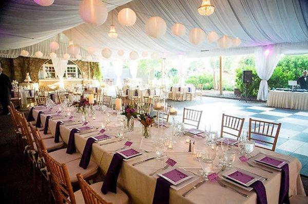 We just love this image - simple, classy, elegant.  A wedding reception set up at Park Tavern in Atlanta