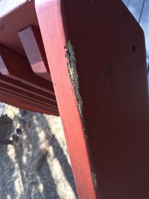 Deck damage