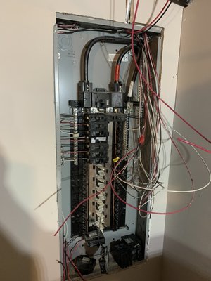 Circuit breaker  panel  change and trimming