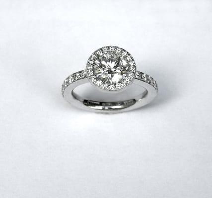 Platinum and diamond Cindy engagement ring