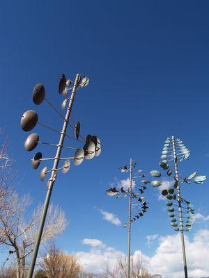 Wind Sculptures by Lyman Whitaker at Envision Gallery