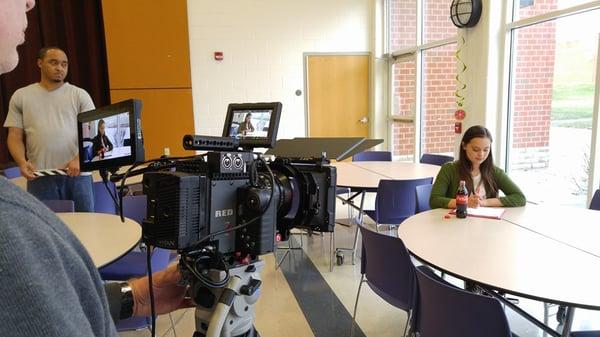 Shooting short film for ESPN-W and Bentonville Film Festival contest.