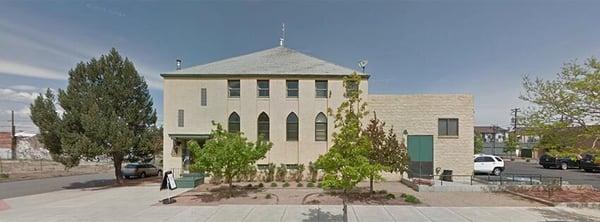 Exterior view of one of two building that house our sound proof rehearsal and recording studios.