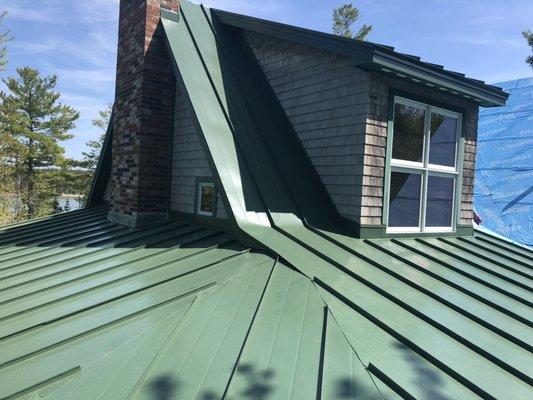 Standing seam roof! This was a fun one we had to rip and replace