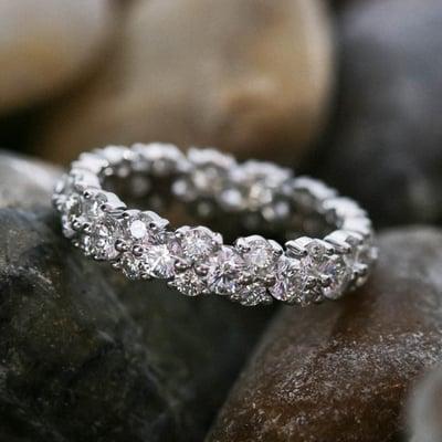 One-of-a-kind diamond eternity band from B&J Fine Jewelry