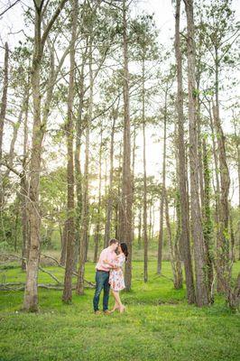 Engagement Photo at Tuscan Courtyard in Texas City