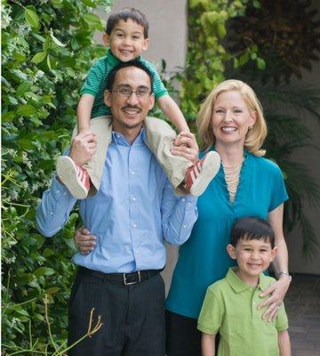 Dr. Sarmiento and his family