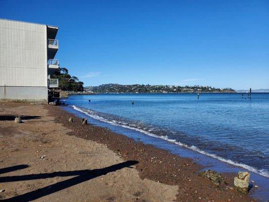 Views to the left from the beach