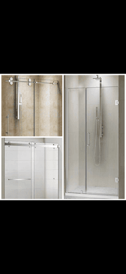 3/8" Tempered glass door Available for showers & tubs Available in Chrome & Brushed Nickel Please call or email for available sizes