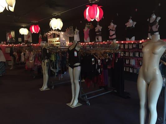 Good selection of lingerie to choose from.