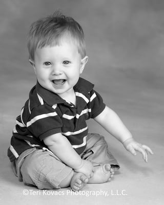 Toddler studio portrait in Pompano Beach, FL