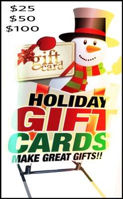 Gift cards avail !