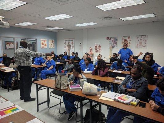 Medical assisting classroom