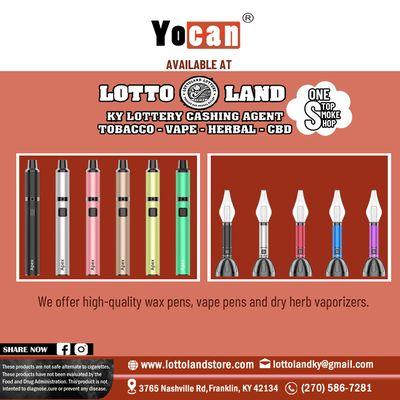 Lottoland is the authorized dealer of Yocan wax pens, vape pens and dry herb vaporizers