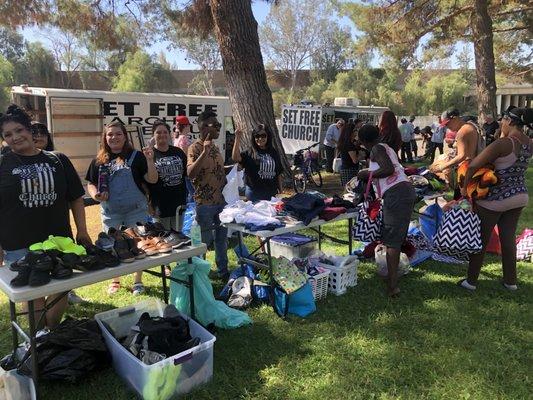 Clothing and feeding the homeless in our community