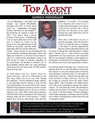 Featured in Top Agent Magazine!