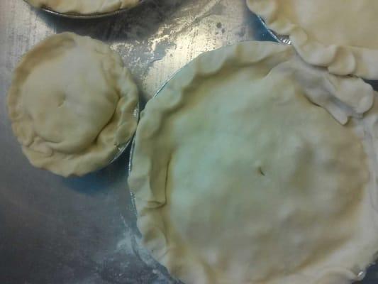 Grab and Go..homemade Chicken Pot Pies to bake at home