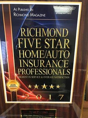 Voted best Insurance Agency 2017!!