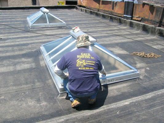 Skylight installation