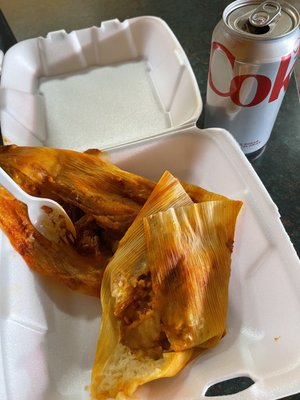 Red pork tamales