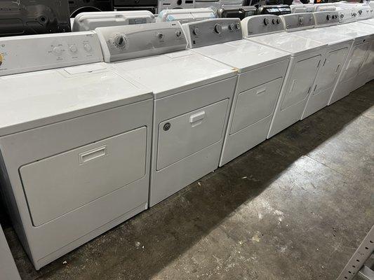 Big selection of laundry appliances