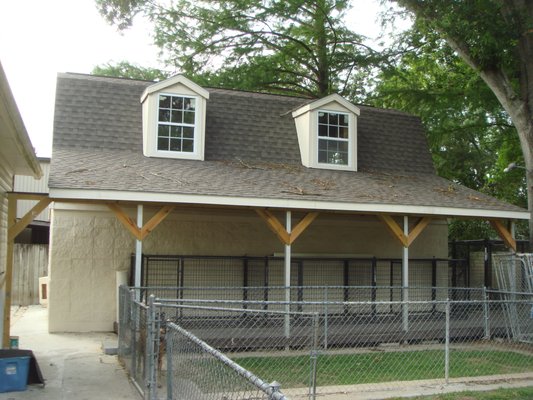 Boarding kennel exercise yards