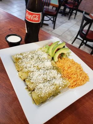 Enchiladas verdes