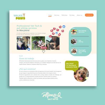 Web Design | SEO | Branding - Pet Sitting Company
 
 http://walkiepawsllc.com/