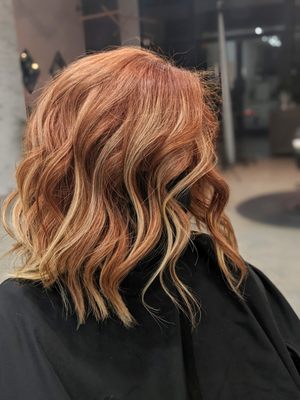 Color, cut and styling by Tony