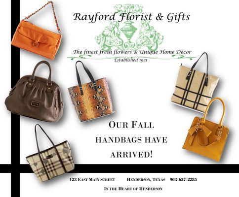 We now have wonderful handbags