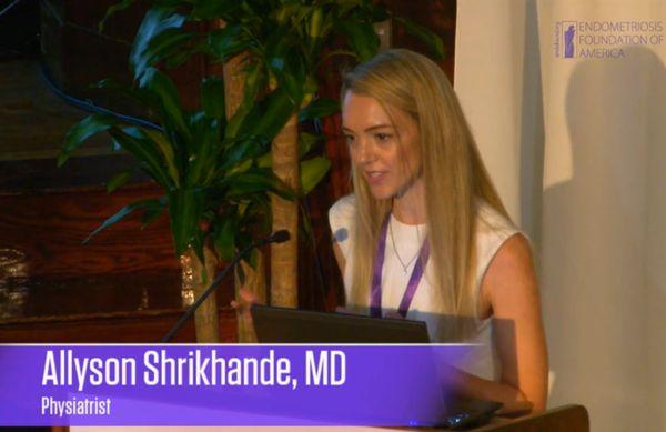 allyson shrikhande md speaking at endometriosis foundation