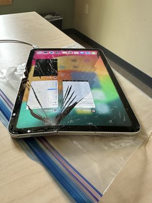 Company iPad that fell off a roof