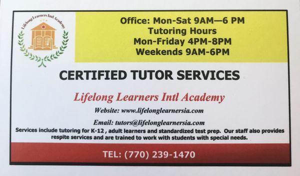 Lifelong Learners International Academy