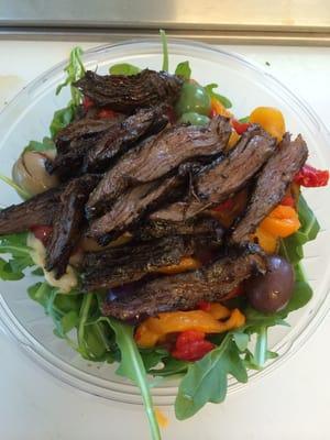 Skirt steak salad yummy