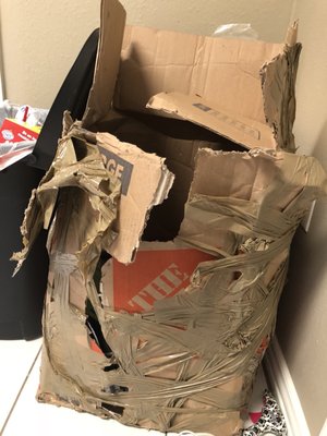 All the boxes were damaged