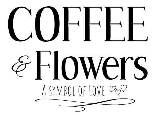 coffee and flowers