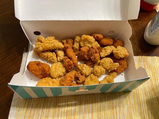 $6.99 for this?! Don't order the popcorn chicken.