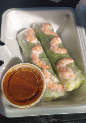 Shrimp fresh spring rolls