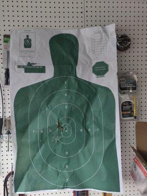 Practice target - before my qualifier