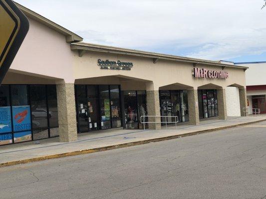 The storefront. Capital Seafood Market and Lynn's Oriental Market are to the left.