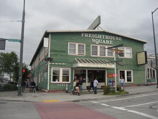 If expecting "Mediterranean Palace" to be a storefront place, it's not. It's in this refurbished depot between the Tacoma Dome and Amtrak.