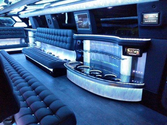 Escalade Limo Interior