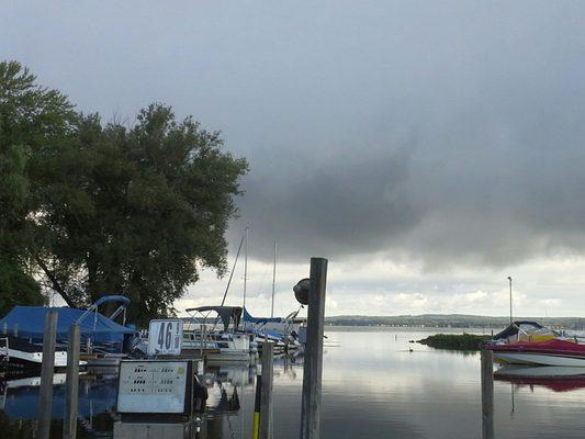 Storm rolling in last year . Pretty scenery